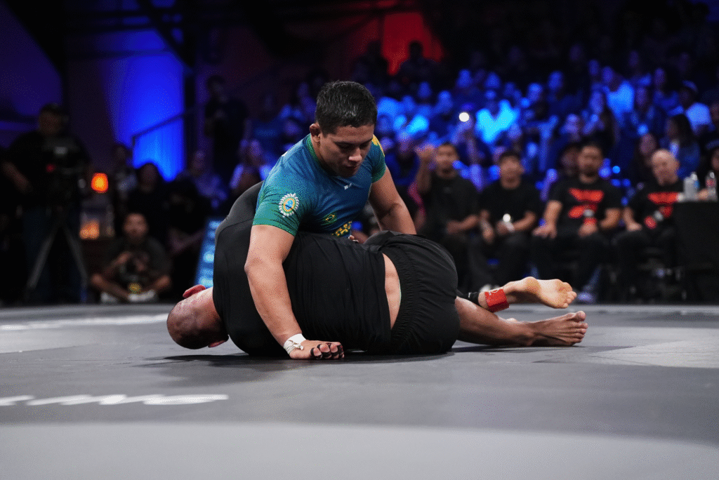 ADCC 2026 heads to Kraków: First champion invites go out as the road to Poland heats up 1 Mica Galvão passes Jonnatas Gracie's guard during the main event of WNO 28.
