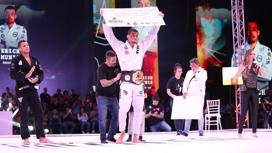 Erich Munis comemora conquista do GP do BJJ Stars e revela o que fará com os R$ 200 mil da premiação