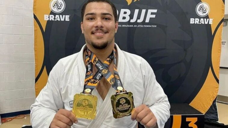 WhatsApp Image 2023 08 31 at 19.47.56 VF Comunica Lucas Montalvão takes double gold in PBJJF event and praises federation