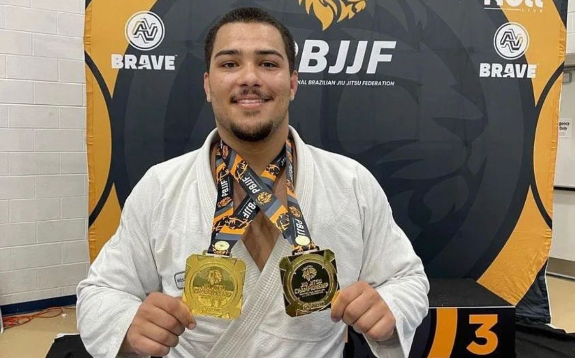 WhatsApp Image 2023 08 31 at 19.47.56 VF Comunica Lucas Montalvão conquista ouro duplo em evento da PBJJF e elogia Federação