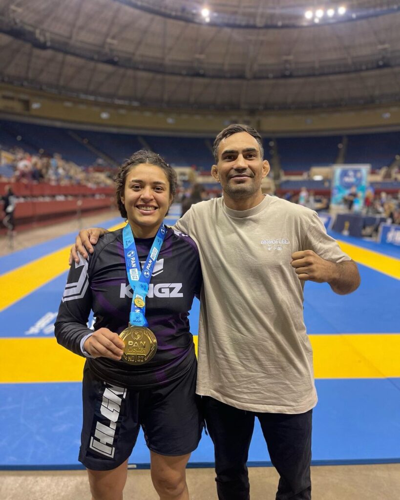 Anna Vyrginnia e o professor Lucas Leite. Foto: Reprodução/Instagram