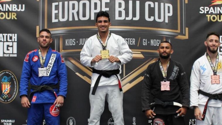 Jhonathan Marques foi o destaque do Europe BJJ Cup. Foto: Divulgação/FIJJD