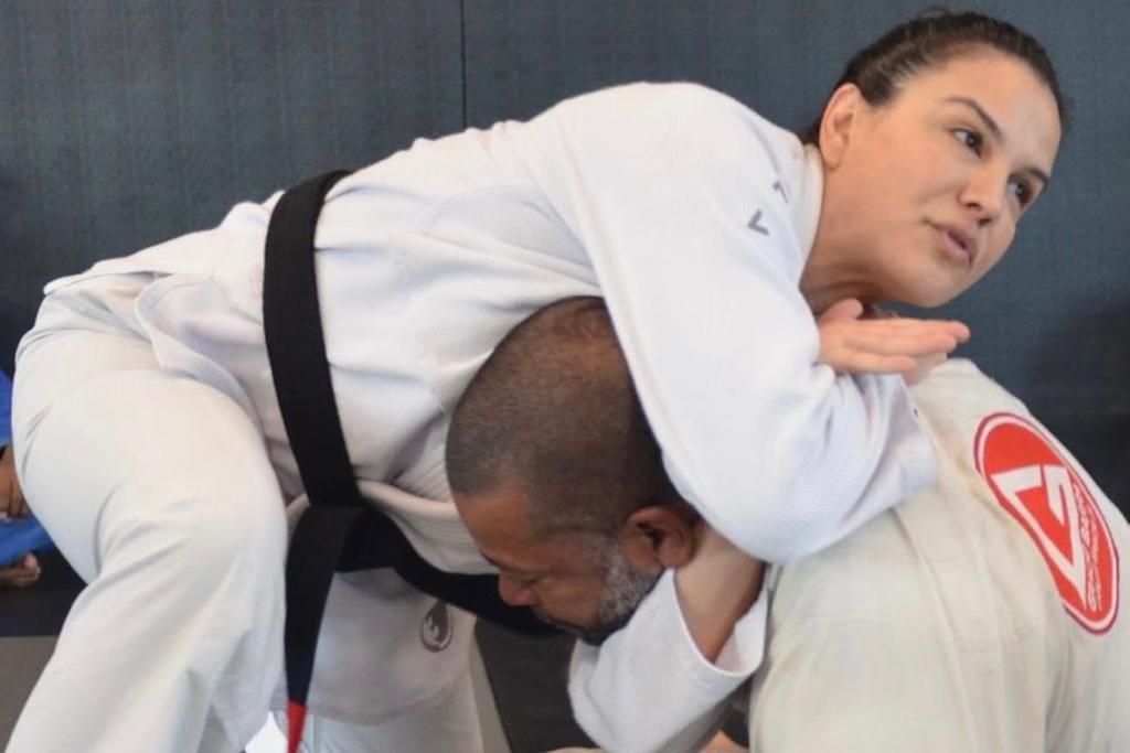 Kyra Gracie em aulão na Polícia Federal no Rio. Foto: Reprodução/Instagram