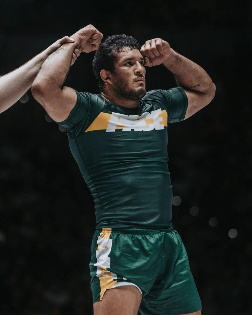 Lucas Hulk vibra ao vencer luta no ADCC 2022. Foto: KH Visions