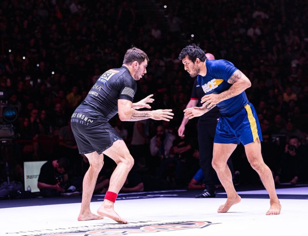 Giancarlo Bodoni e Lucas Hulk se enfrentam no WNO 21. Foto: Grapple Culture