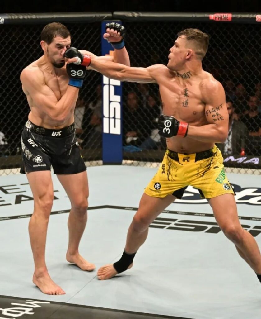 Caio Borralho derrotou Abu Magomedov por decisão unânime no card principal do UFC São Paulo. Foto: Divulgação/UFC