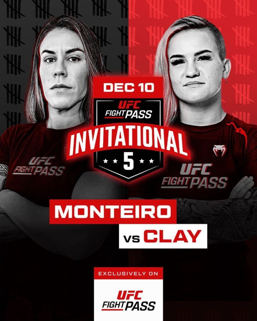 UFC Fight Pass anunciou hoje o confronto entre Luiza Monteiro e Elisabeth Clay. Foto: Divulgação/UFC Fight Pass
