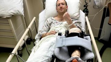Mark Zuckerberg sofreu um rompimento no ligamento cruzado anterior. Foto: Reprodução/Instagram
