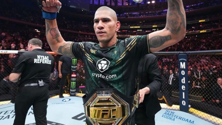 Alex Poatan é o novo campeão dos meio-pesados do UFC. Foto: Divulgação/UFC