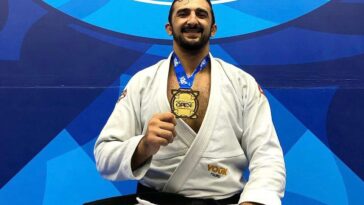 Guilherme Labertucci foi o campeão absoluto do São Paulo Opne. Foto: Reprodução/CBJJ