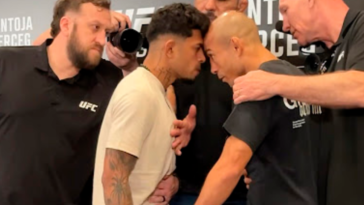 Divulgacao 1 VF Comunica UFC 301: José Aldo e Jonathan Martinez precisam ser separados em encarada
