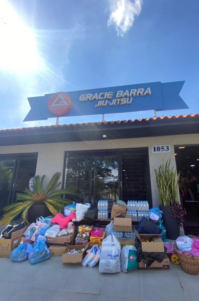 Mobilização da Gracie Barra para arrecadação de doações para o RS conta com apoio internacional e inúmeros colaboradores no Brasil.