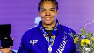 WhatsApp Image 2024 06 04 at 11.59.15 VF Comunica Gabi Pessanha mais uma vez na história: glória no Mundial é o quarto ouro duplo consecutivo, desde 2021