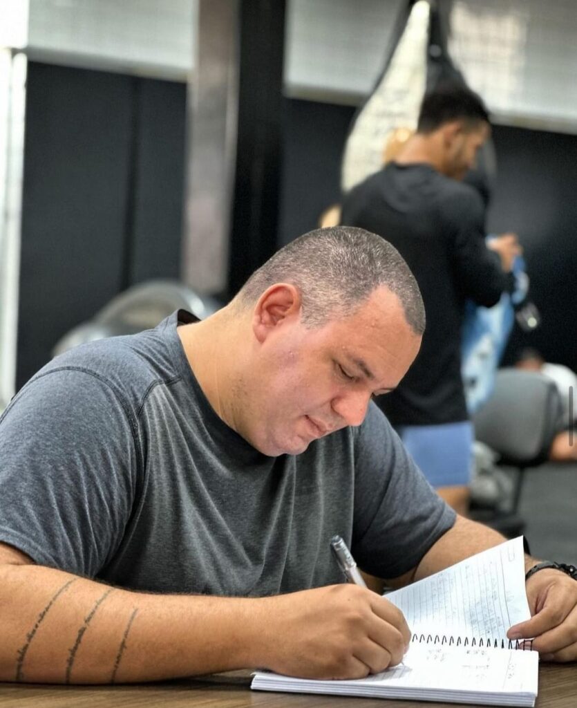 Itallo Vilardo na preparação de mais uma metodologia de treino.