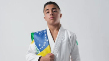 WhatsApp Image 2024 06 17 at 15.39.00 VF Comunica Ícaro Moreno, faixa-laranja multicampeão da AOJ, fala sobre a experiência de lutar no Brasileiro Kids