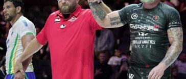 Gordon Ryan vence Felipe 'Preguiça' em sua primeira superluta no ADCC 2024. Amanhã ele vai enfrentar Yuri Simões. Foto: VF Comunica