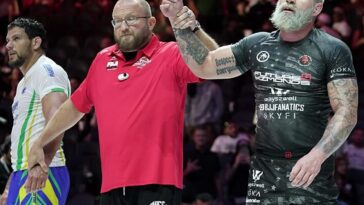 Gordon Ryan vence Felipe 'Preguiça' em sua primeira superluta no ADCC 2024. Amanhã ele vai enfrentar Yuri Simões. Foto: VF Comunica
