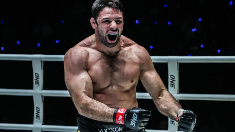Marcus 'Buchecha' e Kade Ruotolo: o poder do Jiu-Jitsu de diferentes gerações no ONE 169 5 Marcus Almeida Amir Aliakbari ONE 169 43 1 VF Comunica Marcus 'Buchecha' e Kade Ruotolo: o poder do Jiu-Jitsu de diferentes gerações no ONE 169