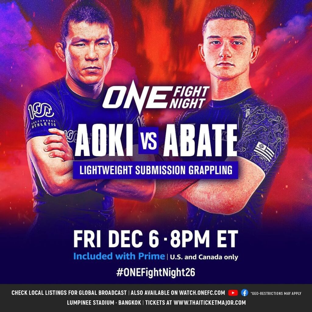 Cole Abate vai enfrentar lenda do MMA de 41 anos em estreia no One 1 Cole Abate é faixa-preta de Jiu-Jitsu e vai fazer sua estreia no One