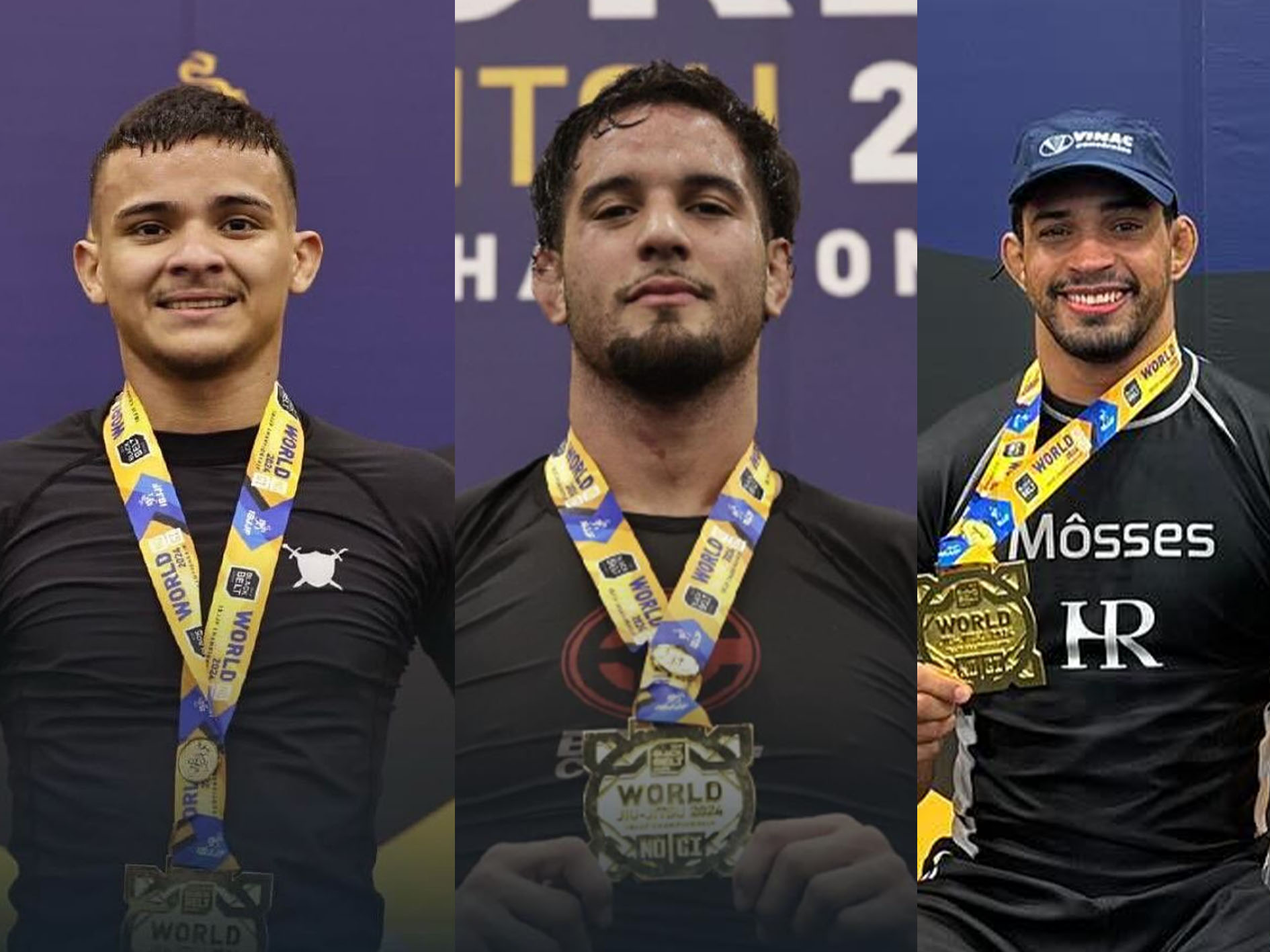 Foram 6 medalhas de ouro para os faixa pretas do Brasil neste sábado em Las Vegas