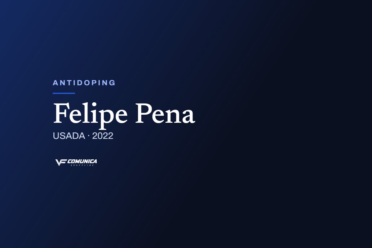 Felipe Pena aceita suspensão de um ano na segunda violação antidoping 1 Arte do VF Comunica: Antidoping, Felipe Pena, USADA · 2022