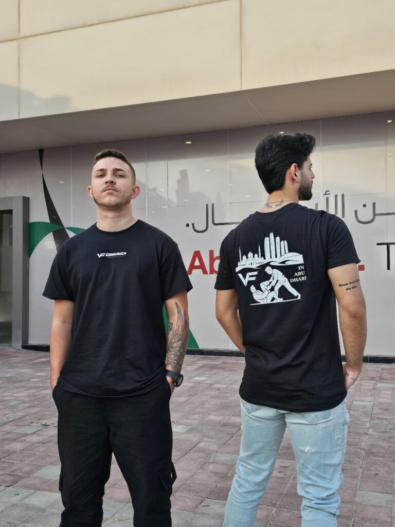 Equipe da VF Comunica no World Pro, em Abu Dhabi