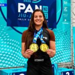 Lauriane Stavacz conquista ouro duplo na faixa-marrom do Pan No-Gi 12 Lauriane Stavacz, da Gracie Barra Curitiba, com as duas medalhas de ouro do Pan No-Gi 2026