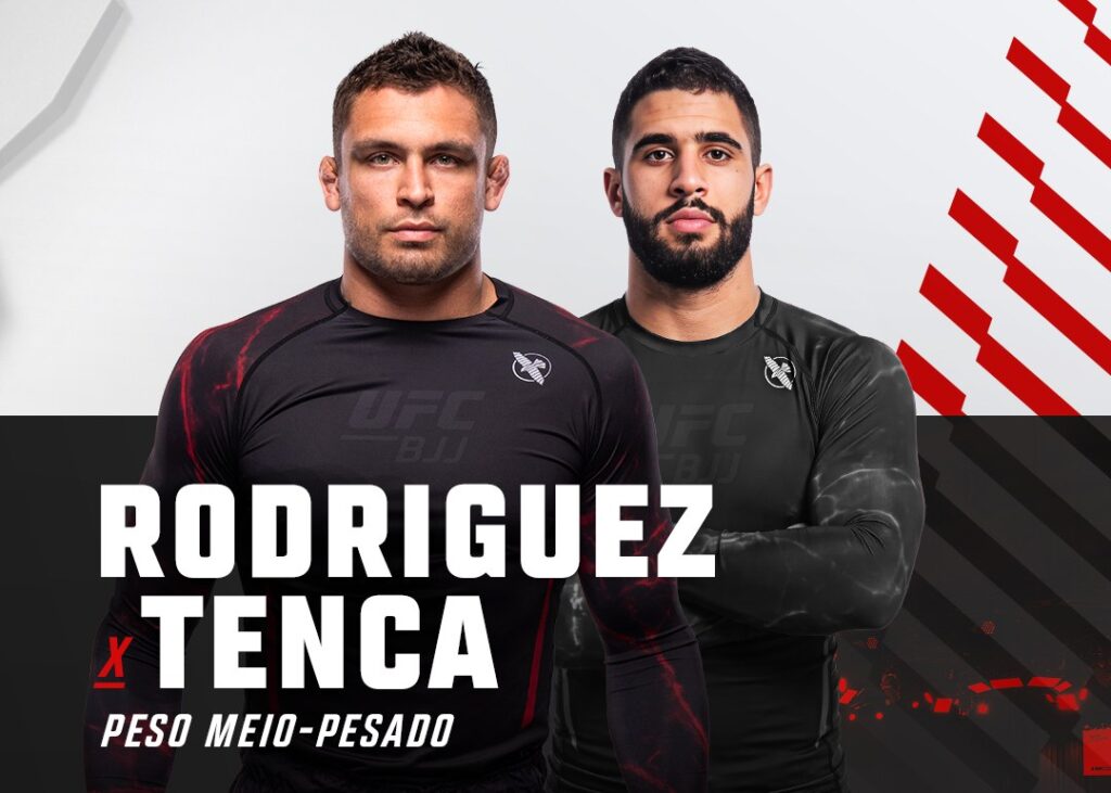 Arte oficial do UFC BJJ 13 com Nick Rodriguez e Natã Tenca