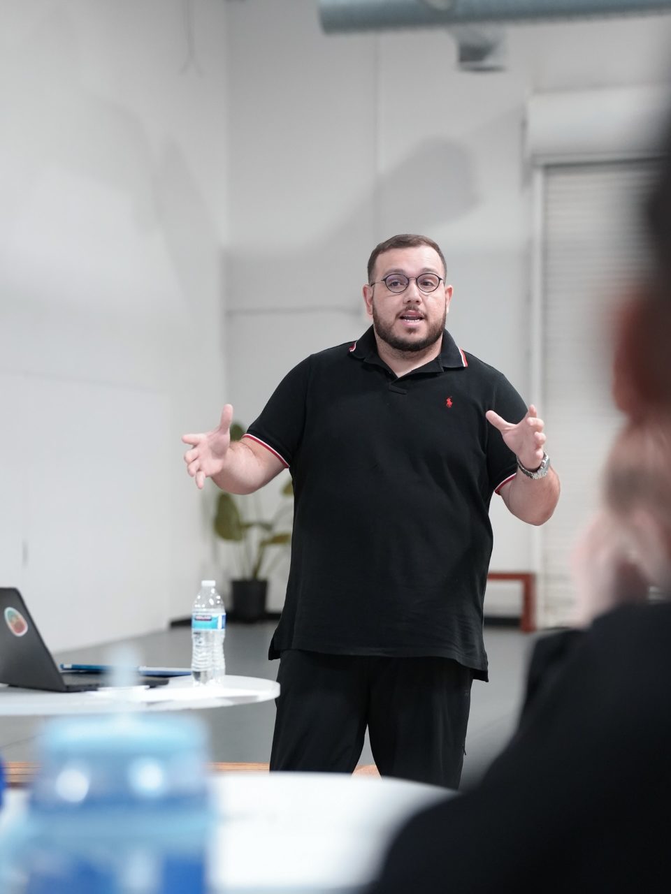 Palestra de Vitor Freitas para os atletas da equipe de Marcio André, no Arizona, foto 1